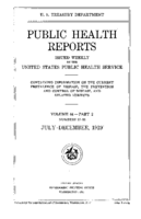 Public Health Reports  v 44 no 27  cover
