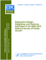 Responsive design weighting and variance estimation in the 20062010 National Survey of Family Growth