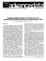 DiagnosisRelated Groups Using Data From the National Hospital Discharge Survey United States 1981