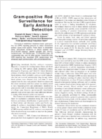 Grampositive Rod Surveillance for Early Anthrax Detection