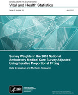 Survey Weights in the 2018 National Ambulatory Medical Care Survey Adjusted Using Iterative Proportional Fitting
