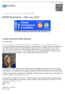DHDD Newsletter  February 2024