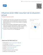 Influenza aviar H5N1  resumen de la situacin actual