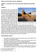 Truck Driver Dies When Straw Bales Fall Off Truck and Strike Him
