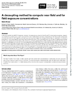 A Decoupling Method to Compute Near Field and Far Field Exposure Concentrations