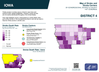 IA Congressional District 04 Stroke and Stroke Centers Map 119th Congress