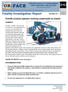 Forklift crushes operator working underneath on starter
