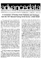 A Comparison of Nursing Home Residents and Discharges From the 1977 National Nursing Home Survey United States