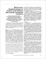 Molecular Epidemiology of Feline and Human Bartonella henselae Isolates