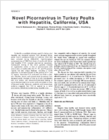 Novel Picornavirus in Europe Poults with Hepatitis California USA