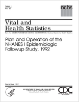 Plan and Operation of the NHANES I Epidemiologic Followup Study 1992