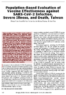PopulationBased Evaluation of Vaccine Effectiveness against SARSCoV2 Infection Severe Illness and Death Taiwan