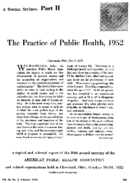 Practice of public health 1952