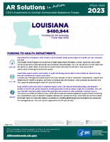 CDCs Investments to Combat Antibiotic Resistance Threats Louisiana Fiscal Year 2023
