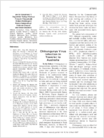 Chikungunya Virus Infection in Traveler to Australia