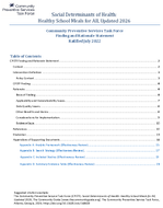 Social Determinants of Health Healthy School Meals for All Updated 2026