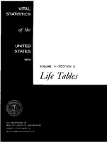 1974 Life Tables