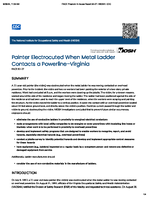 Painter Electrocuted When Metal Ladder Contacts a PowerlineVirginia FACE 9227
