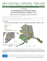 CommunityLevel Breast Cancer Screening Estimates Alaska 2014