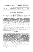 Abstract of sanitary reports  v VI no 20 May 15 1891