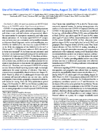 Use of AtHome COVID19 Tests  United States August 23 2021March 12 2022
