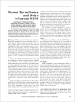 Rumor Surveillance and Avian Influenza H5N1