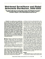 Webbased Surveillance and Global Salmonella Distribution 20002002