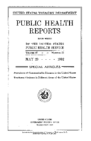Public Health Reports  v 47 no 21  cover