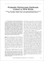 Probable Psittacosis Outbreak Linked to Wild Birds