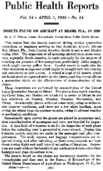 Public Health Reports  v 54 no 14 APRIL 7 1939