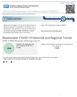 Wastewater COVID19 National and Regional Trends  COVID19 NWSS Wastewater Monitoring in the US