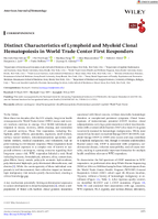 Distinct Characteristics of Lymphoid and Myeloid Clonal Hematopoiesis in World Trade Center First Responders