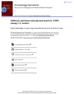 Shiftwork and LeisureTime Physical Inactivity LTPI Among US Workers