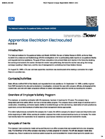 Apprentice Electrician Electrocuted FACE 8950