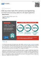 CDC launches new effort aimed at strengthening survival and recovery rates for all sepsis patients  Media Statement For Immediate Release Thursday August 24 2023