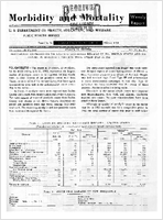 Morbidity and Mortality Weekly Report Vol 11 No 29 for Release July 27 1962