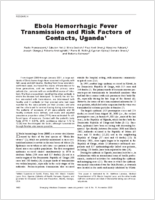 Ebola Hemorrhagic Fever Transmission and Risk Factors of Contacts Uganda