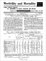 Morbidity and Mortality Weekly Report For release November 7 1958 Vol 7 No 44