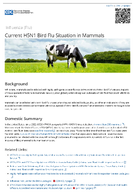 Current H5N1 Bird Flu Situation in Mammals