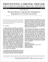 Chronic Disease Among the Indigenous Population of Central Australia