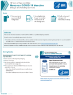 Novavax COVID19 Vaccine Storage and Handling Summary 18 Years of Age and Older 20220722