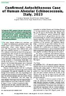 Confirmed Autochthonous Case of Human Alveolar Echinococcosis Italy 2023