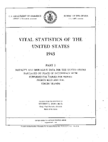 Vital Statistics of the United States 1943 Part I