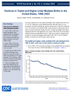 Declines in Triplet and Higherorder Multiple Births in the United States 19982023