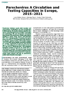Parechovirus A Circulation and Testing Capacities in Europe 20152021
