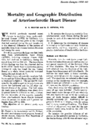 Mortality and geographic distribution of arteriosclerotic heart disease