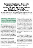 Epidemiologic and Genomic Analysis of SARSCoV2 Delta Variant Superspreading Event in Nightclub the Netherlands June 2021