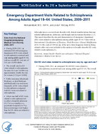 Emergency Department Visits Related to Schizophrenia Among Adults Aged 1864 United States 20092011
