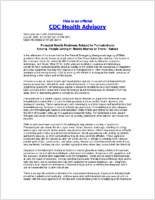 Potential Health Problems Related to Formaldehyde Among People Living in Mobile Homes or Travel Trailers July 26 2007 1310 EDT 0110 PM EDT