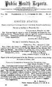 Public health reports  v 11 no 47 November 20 1896